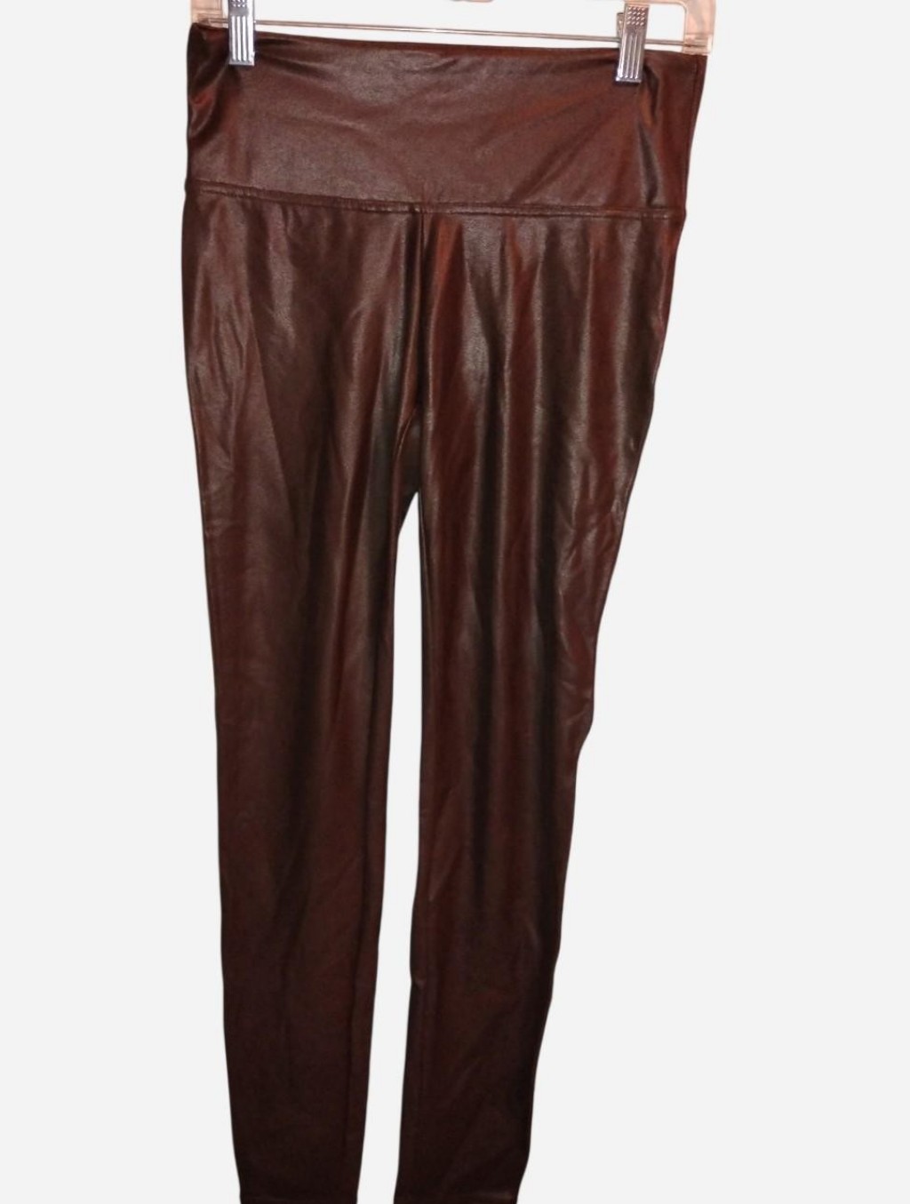 Nwt Time And Tru Brown Faux Leather Leggings - Size Small (4-6)